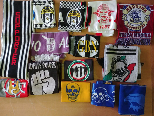 14x sciarpe tifo varie - sciarpe, squadre