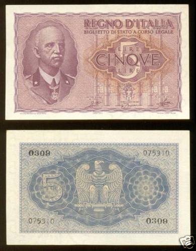 Lire 1944 dittatura - 5,