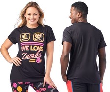 T-shirt unisex Zumba Live Love Zumba - nera ~ XS/S & XL/XXL ~ nuova!