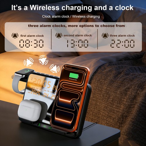 Sveglia caricatore wireless - sveglia,