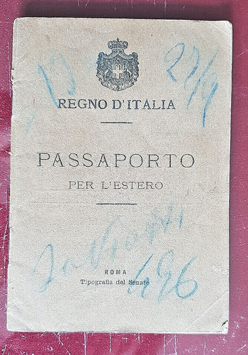 Passaporto per estero regno - passaporto, l'estero