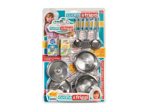 Cucina con pentolini metallo - cucina,