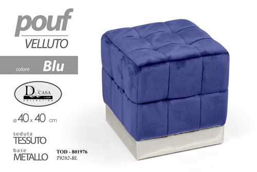 Pouf poggiapiedi quadrato - pouf,