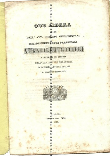 Ode letta dall - ode, ..