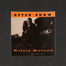 WILLIE NELSON, JUST ONE LOVE TOUR, PASS CONCERTO DOPO SPETTACOLO - COME NUOVO