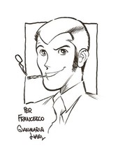 GIANMARIA LIANI Disegno Originale LUPIN III Sketch Original Art