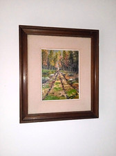 Dipinto olio su tavola  di A