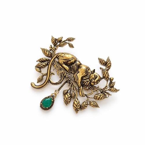 Spilla broche vintage placcata - vintage,