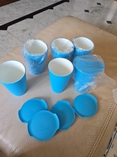 Set 6 Bicchieri Allegra Tupperware Da 450ml Con Coperchio