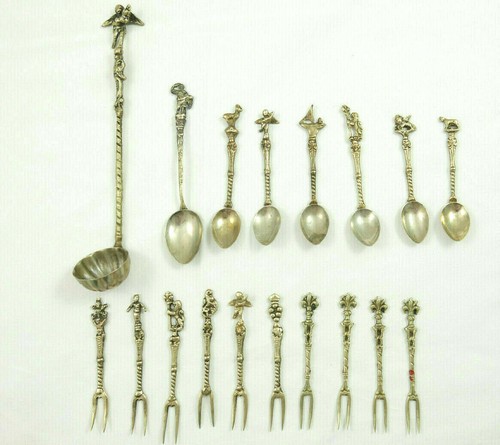 Set posate cocktail manici - set, 17