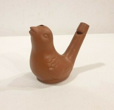  STATUETTA - RICHIAMO PER UCCELLI IN TERRACOTTA, FORMA DI UCCELLO - CACCIA