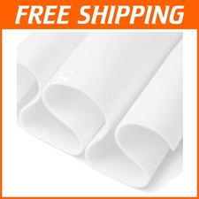 Tessuto Feltro Artigianale | Morbido e Resistente | Larghezza 72" | 3 Iarde Bianco