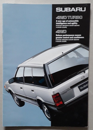 Brochure gamma subaru 4wd 1987 - brochure,