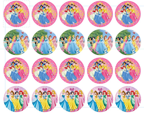 20pz principesse cupcakes - cupcakes, /
