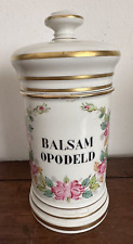 Antico vaso da farmacia/ erboristeria  - porcellana francese dipinta a mano