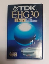 VHS C VIDEOCAMERA VINTAGE NUOVA SIGILLATA TDK E-HG30 Hi-Fi Extra High Grade