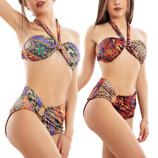 Bikini donna due pezzi vita alta costume da bagno mare TOOCOOL W1298-AN