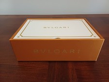 "BULGARI" SCATOLA PUBBLICITARIA USATA PORTA OROLOGI PORTA GIOIE VINTAGE 