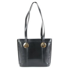 Borsa a tracolla Saint Laurent a mano borsa tote in pelle nera autentica