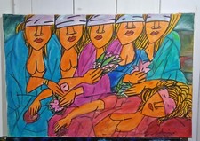 Ugo tapparini donne olio - ugo,