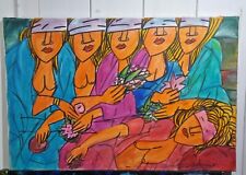 Ugo Tapparini - Donne - Olio Su Tela 60x40 - Autentico di galleria