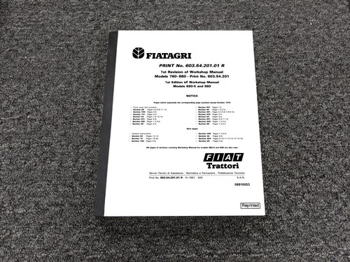 Manuale riparazione trattori - manuale,
