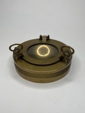 POSACENERE IN OTTONE E VETRO A