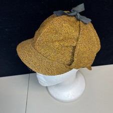 Berretto vintage beige tweed