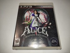 Alice Madness Returns PS3 + codice American McGee Alice, disco pulito. Tariffa USA pagata