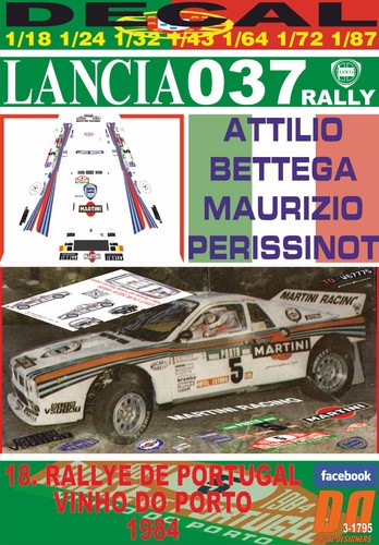 Decal lancia 037 rally - lancia,
