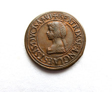 MEDAGLIA MONETA LEONARDO DA VINCI MOSTRA DI MILANO 1934 ANNO VII REGNO GETTONE