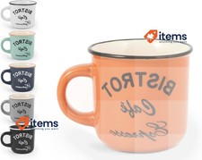 Home CC120 6 Tazze Di Caffè In Ceramica Bistro Senza Piatto Multicolore