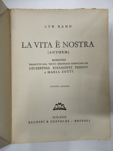 Ayn rand vita nostra - ayn, la