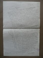 Autografo Mario Vellani Marchi Pittura Lettera Burano 1968 Gastronomia Abitanti