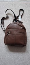 zaino in pelle marrone scuro