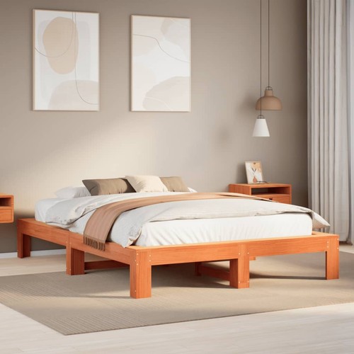 Letto senza materasso marrone - letto,