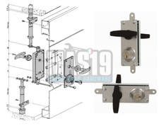 Serratura per porte basculanti