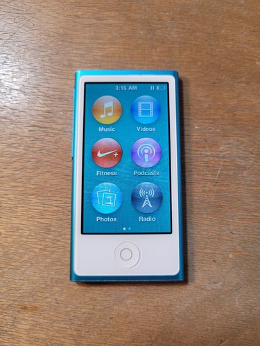 Blue apple ipod nano 7th - ipod,