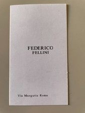 FEDERICO FELLINI biglietto da