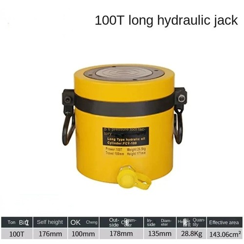 Cric idraulico 100t corsa - cric,