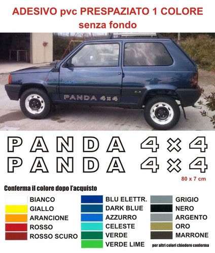 Adesivi fiat panda 4x4 - fiat,