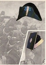 A3394 CARTOLINA CARABINIERI, CAPPELLO MOD 1814 E BERRETTO DA FATICA ALLA POLACCA