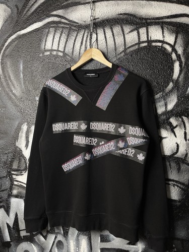 Felpa uomo dsquared2 stampa - felpa,