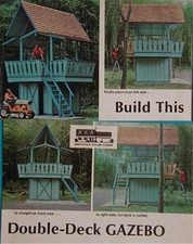 Gazebo 2 piani ponte giardino