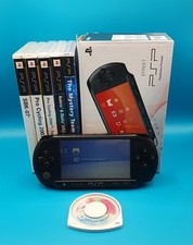 Sony Psp Street e1004 con scatola originale/manuali + 6 Giochi