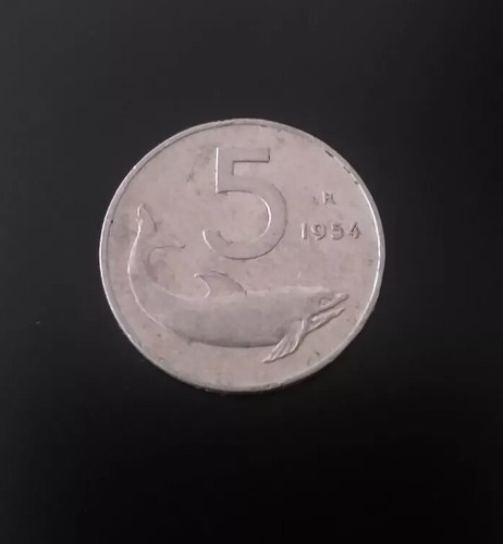 Moneta lire italiane rara 5 - italiane,
