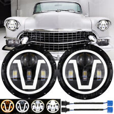 Coppia Fari LED 7" Halo DRL