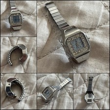 OROLOGIO AD ANELLO SK COLORE ARGENTO IN ACCIAIO