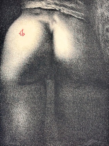 Omar galliani litografia - omar,