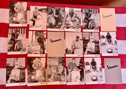 Lotto cartoline piaggio vespa - lotto,